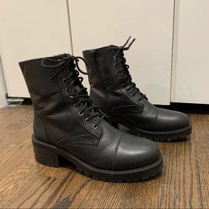 UO Billie Tall Lace Up Combat Boots